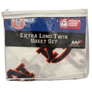 Northwest Auburn Tigers Sheet Set Twin XL NCAA Collegiate NEW